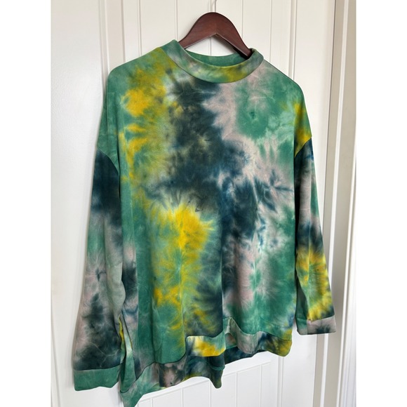 Logo‎ Lounge Womens Tie Dye Pull Over Super Soft Size Large - Picture 2 of 6